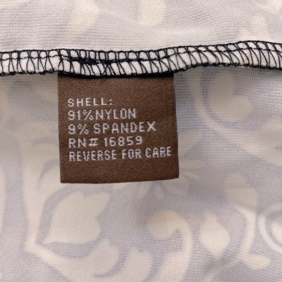 J. McLaughlin Catalina Cloth Black & White Nylon & Spandex Shift Dress Size M - Picture 7 of 7